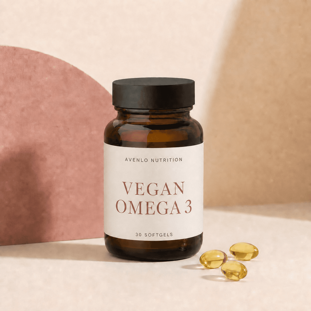 Synthetic product concept render of Vegan Omega 3